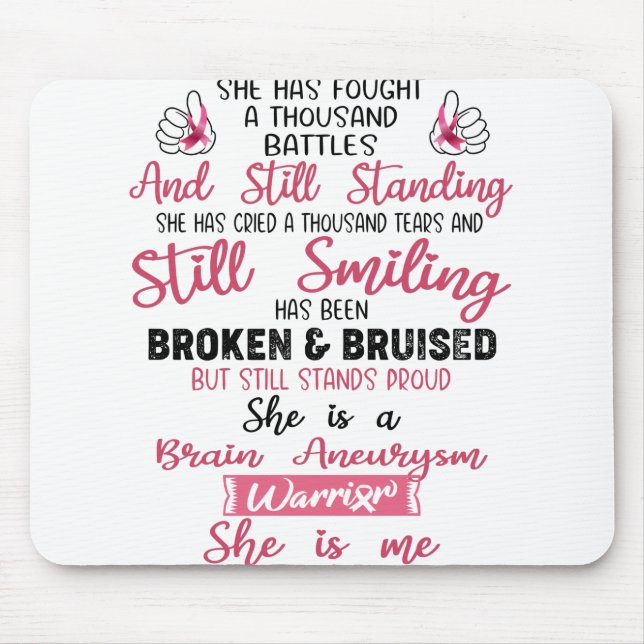 Unterstützung von Hirnaneurysma Kriegspenden Mousepad (Vorne)