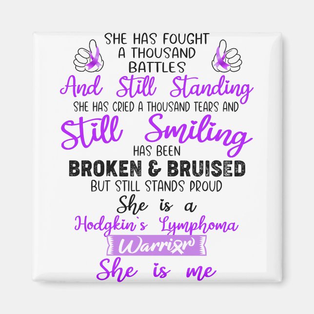 Unterstützung von Hodgkins Geschenken für das Lymp Magnet (Vorne)