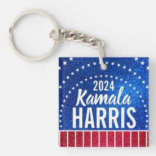 Unterstützung von Kamala Harris 2024 Progress and  Schlüsselanhänger