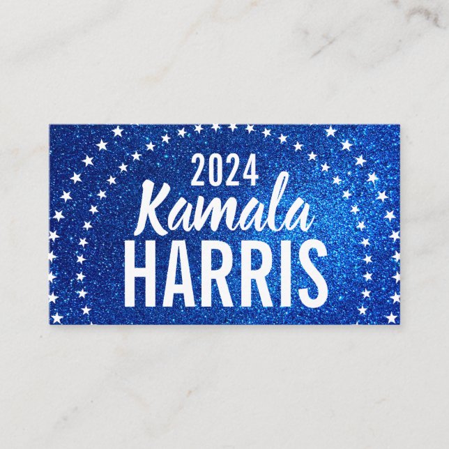 Unterstützung von Kamala Harris 2024 Progress and  Visitenkarte (Vorderseite)