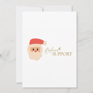 Unterstützung von Krebs. Einladung zu Weihnachten