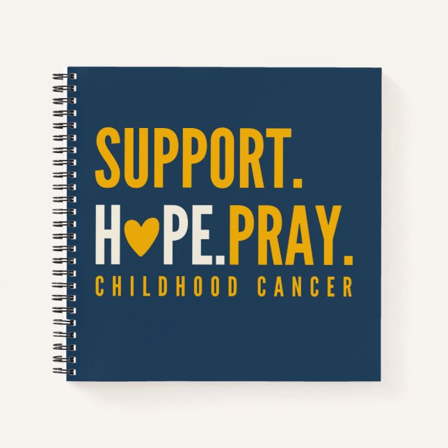 Unterstützung von Krebs im Kindesalter, Hoffnung N Notizbuch (Vorderseite)