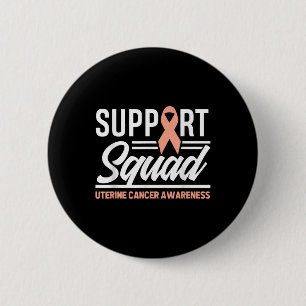 Unterstützung von Krebskriegern Squad Uteruskrebs Button