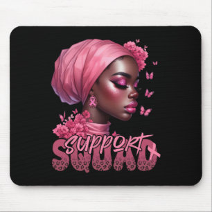 Unterstützung von Krebsschwarzen Shirts Mousepad