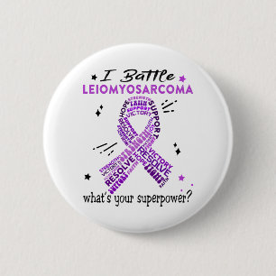 Unterstützung von Leiomyosarcoma Kriegergeschenke Button
