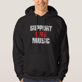 Unterstützung von Live Music Hoodie
