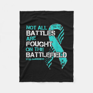 Unterstützung von Mens PTSD Awareness American Fla Fleecedecke