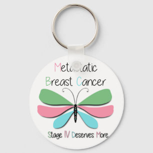 Unterstützung von metastasiertem Brustkrebs Schlüsselanhänger