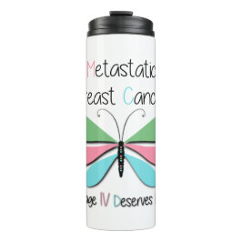 Unterstützung von metastasiertem Brustkrebs Thermosbecher