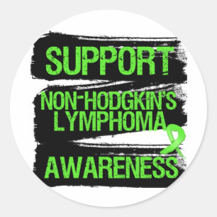 Unterstützung von Non-Hodgkins Lymphoma Awareness Runder Aufkleber