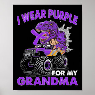 Unterstützung von Oma Pankreaskrebs Monster Truck  Poster