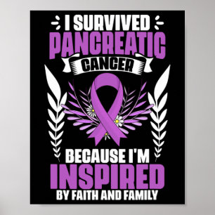 Unterstützung von Pankreas Survivor Pankreaskrebs Poster