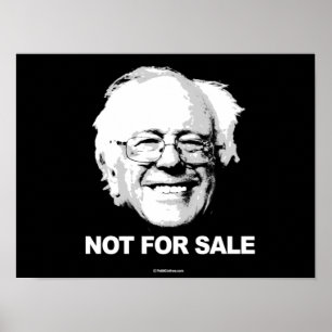 Unterstützung von Sanders - nicht zum Verkauf - we Poster