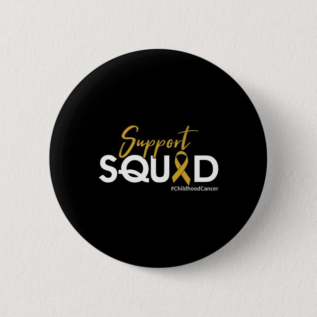Unterstützung von Squad - Bewusstsein für Krebs im Button (Vorderseite)