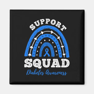 Unterstützung von Squad Blue Ribbon T1d Typ 1 Diab Magnet