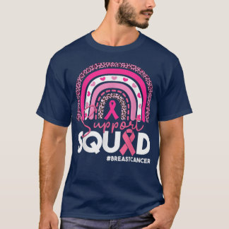 Unterstützung von Squad Brustkrebs-Bewusstsein Rib T-Shirt