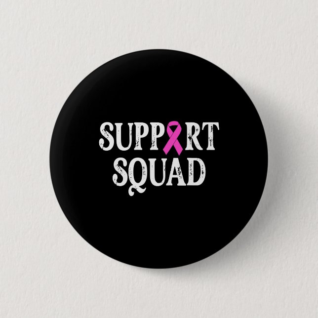 Unterstützung von Squad Brustkrebs - Brustkrebs Aw Button (Vorderseite)