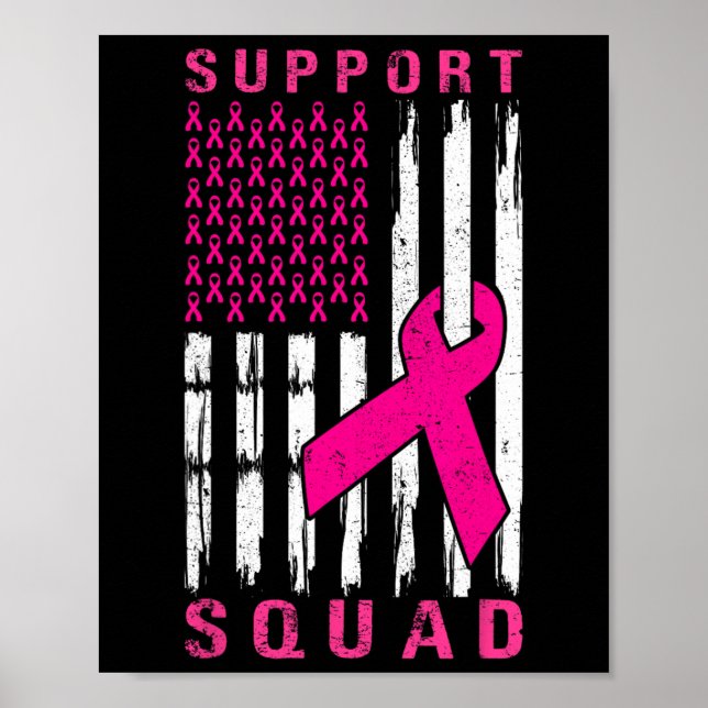 Unterstützung von Squad Brustkrebs - Pink Support  Poster (Vorne)