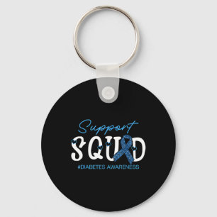 Unterstützung von Squad Costume Blue Ribbon Diabet Schlüsselanhänger