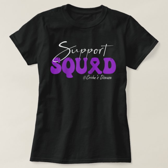 Unterstützung von Squad Crohn's Disease Awareness  T-Shirt (Design vorne)