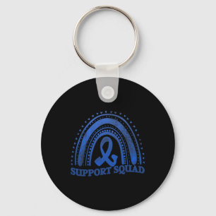 Unterstützung von Squad Diabetes Awareness Blue Ri Schlüsselanhänger