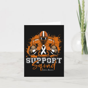 Unterstützung von Squad Football Orange Ribbon Leu Karte