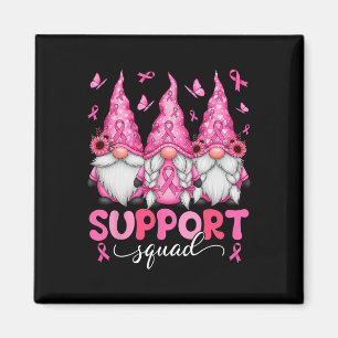 Unterstützung von Squad Gnomes Brustkrebs Bewussts Magnet