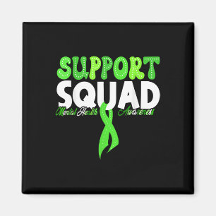 Unterstützung von Squad Groovy Green Mental Health Magnet
