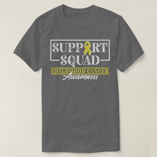 Unterstützung von Squad I Gold Awareness Ribbon I  T-Shirt (Design vorne)