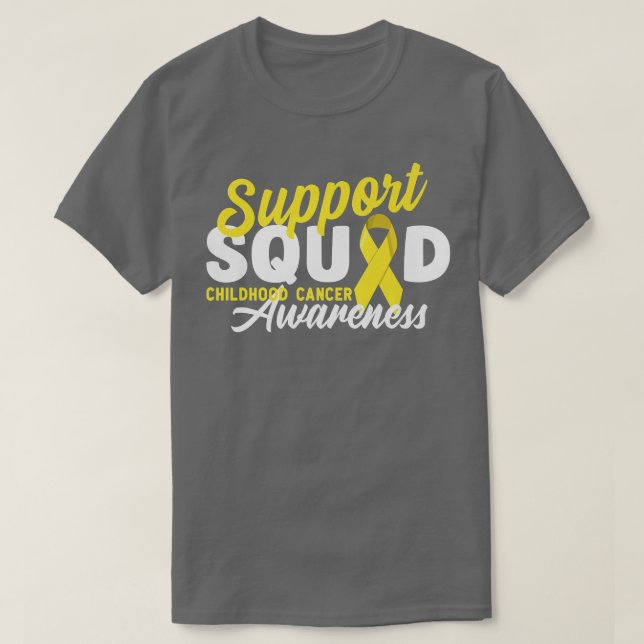 Unterstützung von Squad I Gold Awareness Ribbon I  T-Shirt (Design vorne)