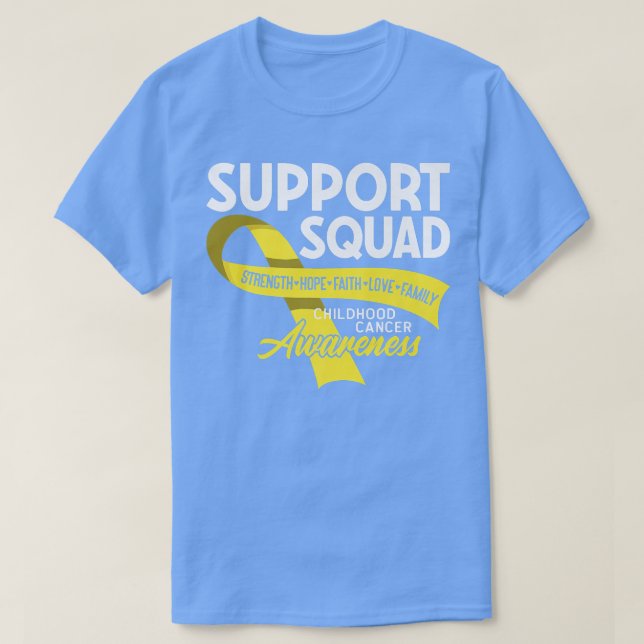 Unterstützung von Squad I Gold Awareness Ribbon I  T-Shirt (Design vorne)