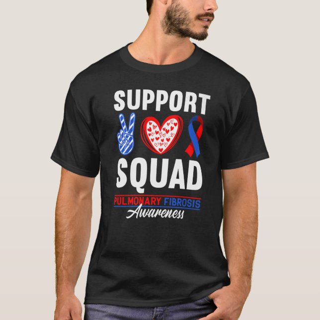 Unterstützung von Squad I Lungenerkrankungen Lunge T-Shirt (Vorderseite)