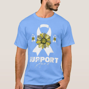 Unterstützung von Squad Kinder Krebs Sonnenblumen T-Shirt
