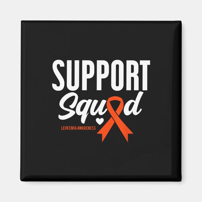 Unterstützung von Squad Leukämie Bewusstsein 3 Magnet (Vorne)