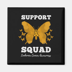 Unterstützung von Squad Leukämie Krebsbewusstsein  Magnet