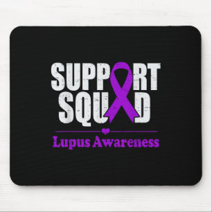 Unterstützung von Squad Lupus Awareness Lila Autoi Mousepad