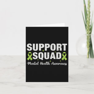Unterstützung von Squad Mental Health Awareness Gr Karte