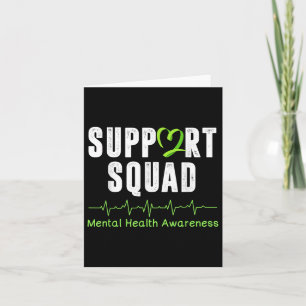 Unterstützung von Squad Mental Health Awareness Gr Karte
