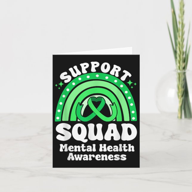 Unterstützung von Squad Mental Health Awareness Gr Karte (Vorderseite)
