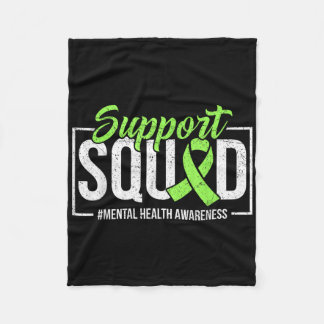 Unterstützung von Squad Mental Health Awareness Li Fleecedecke