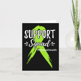 Unterstützung von Squad Mental Health Awareness Li Karte
