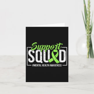 Unterstützung von Squad Mental Health Awareness Li Karte