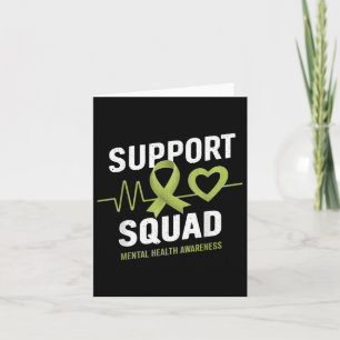 Unterstützung von Squad Mental Health Awareness Li Karte