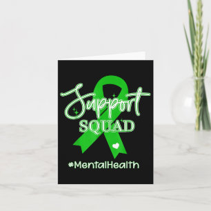 Unterstützung von Squad Mental Health Awareness Li Karte