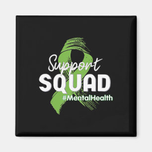 Unterstützung von Squad Mental Health Awareness Li Magnet