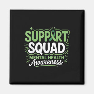 Unterstützung von Squad Mental Health Awareness Mo Magnet