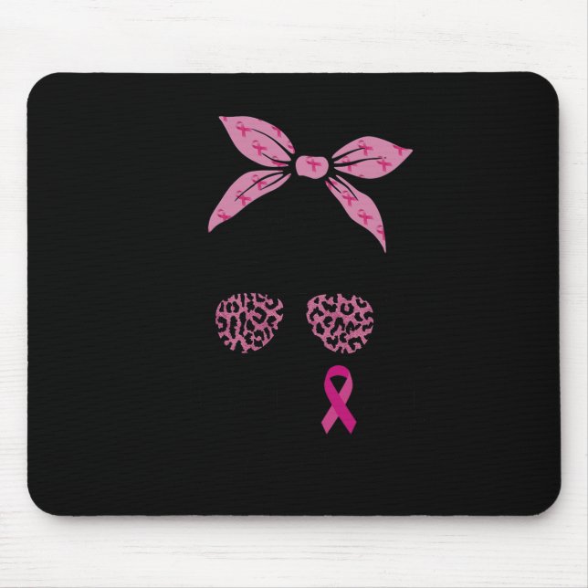 Unterstützung von Squad Messy Bun Leopard Pink Bru Mousepad (Vorne)