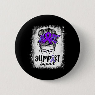Unterstützung von Squad Messy Bun Lila Warriorepil Button