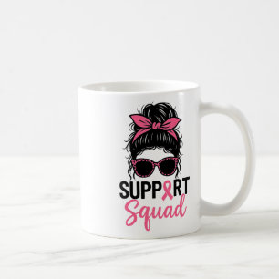 Unterstützung von Squad Messy Bun Pink Krieger Bru Kaffeetasse