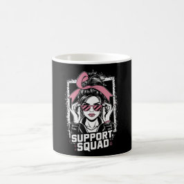 Unterstützung von Squad Messy Bun Pink Krieger Bru Kaffeetasse